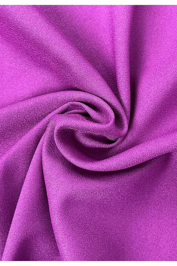 長袖レトロウエストVネックワンピース