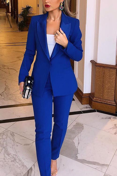 スリムブレザーパンツセット