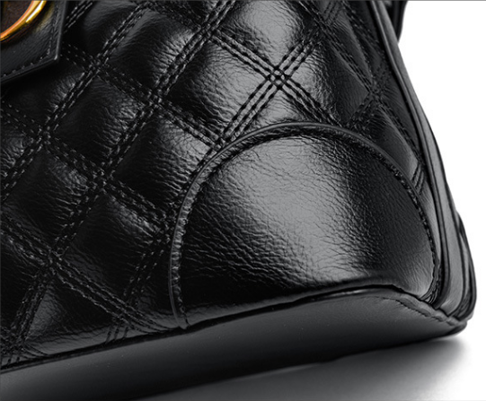 Chic Elegant Quilted Bucket Bag