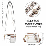 Handmade Colorful Straps Crossbody Leather Bags & Purse