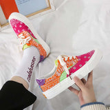 Last Day 50% OFF-Women Casual Canvas Patchwork Low Top Sneakers