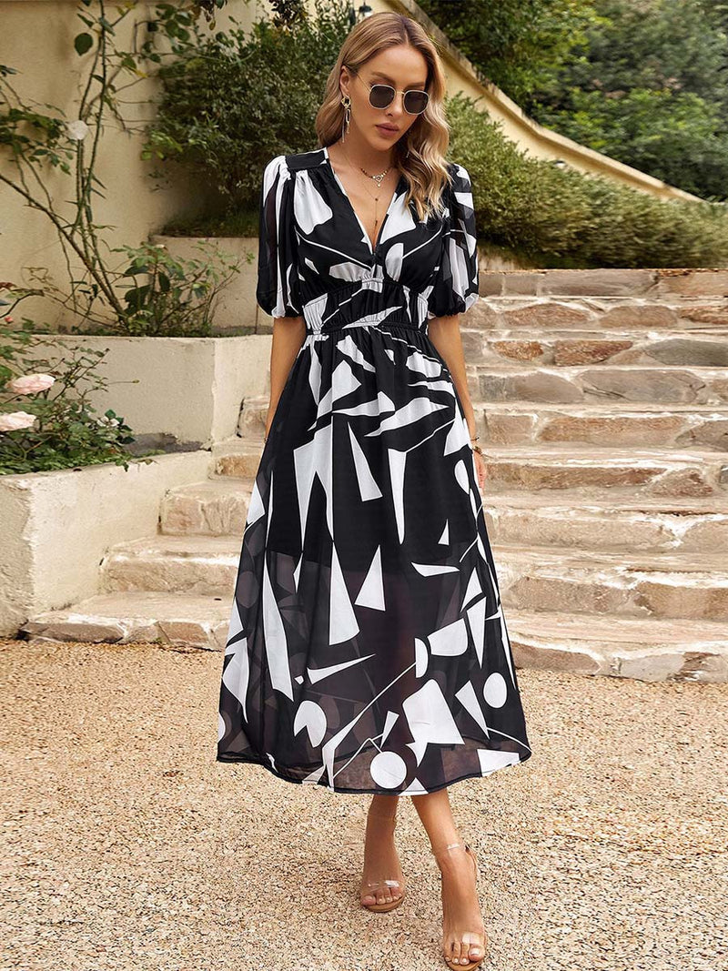 Chiffon Printed Dress