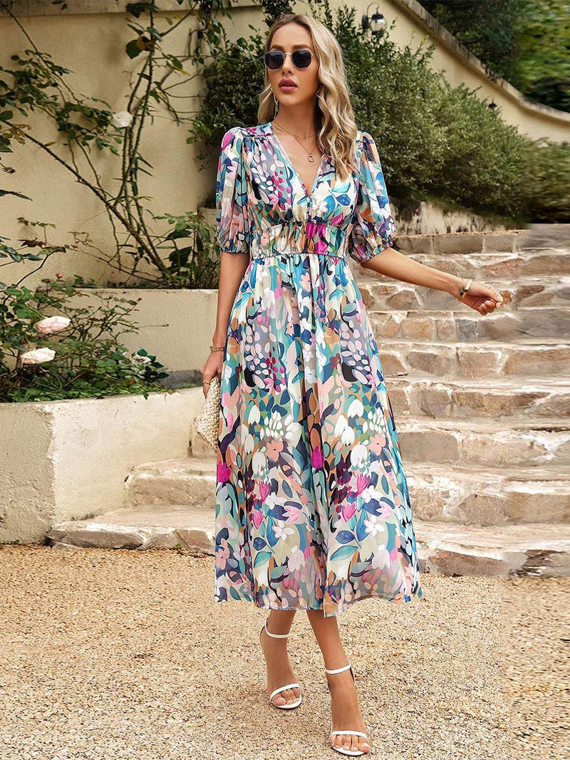 Chiffon Printed Dress