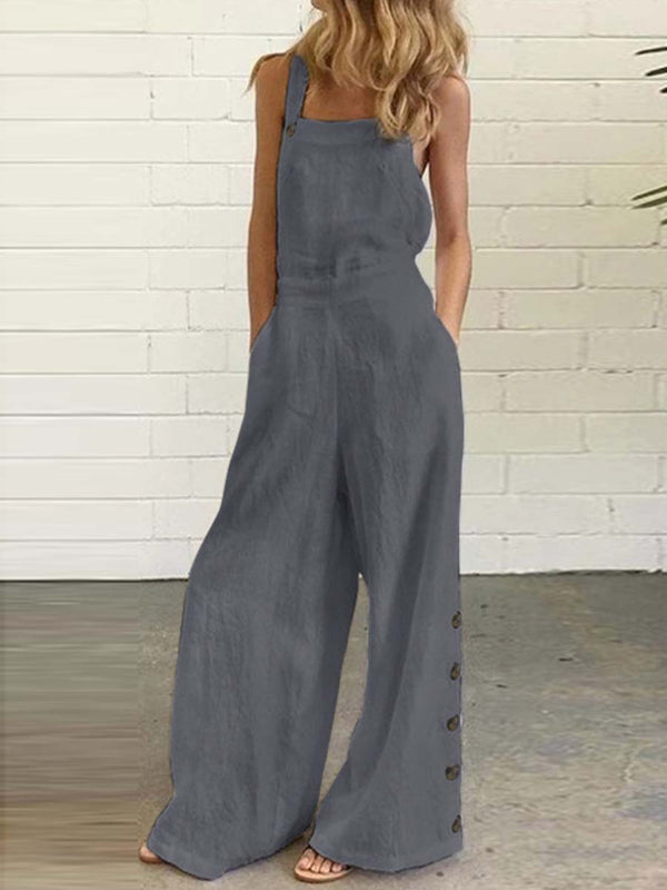 Sleeveless Casual Jumpsuit