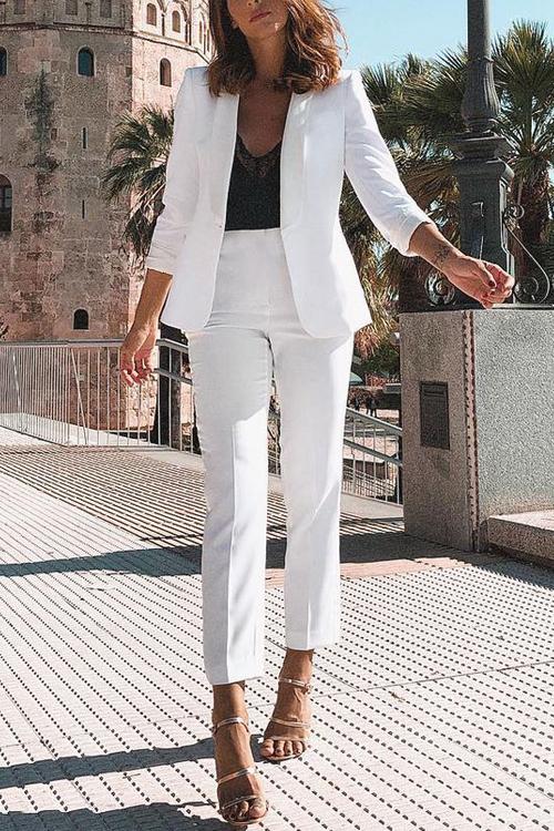 Slim Blazer Pants Set