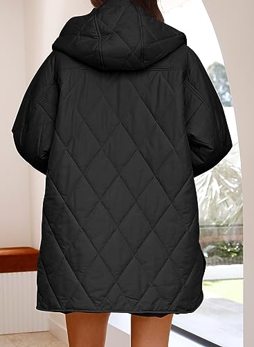 2023 Winter Coat for Women Diamond Quilted Hooded Lightweight Jackets