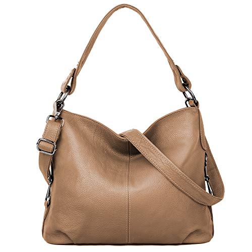 Genuine Leather Shoulder Bag Stylish Hobo Purse Womens Crossbody Bag Travel Top-Handle Handbag