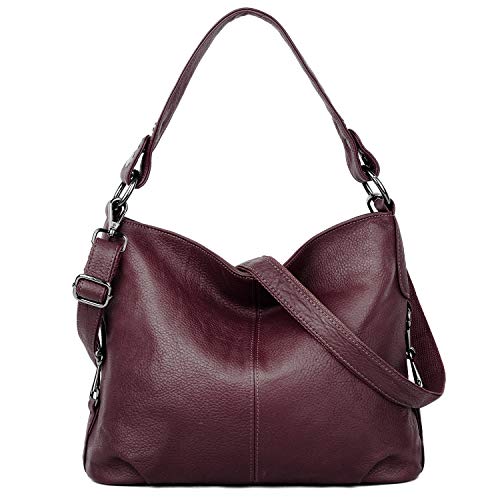 Genuine Leather Shoulder Bag Stylish Hobo Purse Womens Crossbody Bag Travel Top-Handle Handbag