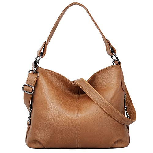 Genuine Leather Shoulder Bag Stylish Hobo Purse Womens Crossbody Bag Travel Top-Handle Handbag