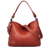 Genuine Leather Shoulder Bag Stylish Hobo Purse Womens Crossbody Bag Travel Top-Handle Handbag