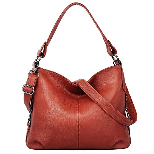 Genuine Leather Shoulder Bag Stylish Hobo Purse Womens Crossbody Bag Travel Top-Handle Handbag