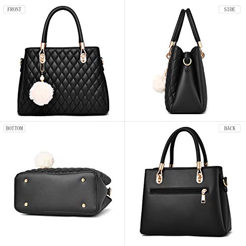 Womens Leather Handbags Purses Top-handle Totes Satchel Shoulder Bag for Ladies