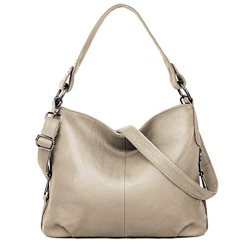 Genuine Leather Shoulder Bag Stylish Hobo Purse Womens Crossbody Bag Travel Top-Handle Handbag