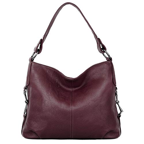 Genuine Leather Shoulder Bag Stylish Hobo Purse Womens Crossbody Bag Travel Top-Handle Handbag