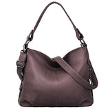 Genuine Leather Shoulder Bag Stylish Hobo Purse Womens Crossbody Bag Travel Top-Handle Handbag