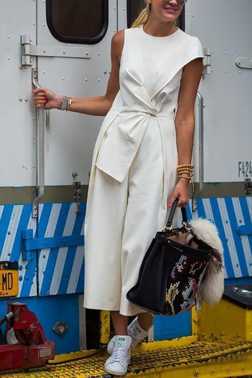 Sleeveless Knot Jumpsuit