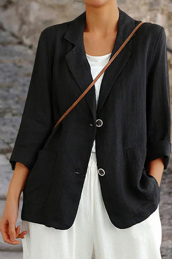 Versatile Long Sleeved Casual Loose Suit Jacket