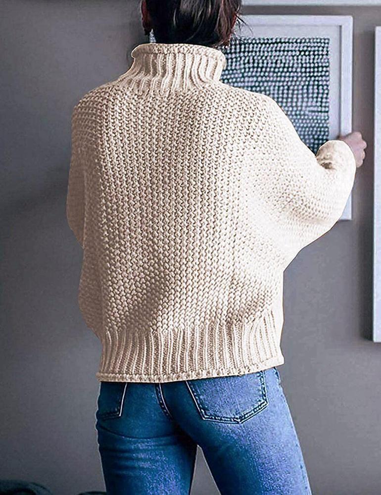 Basic Plain Long Sleeve Sweater