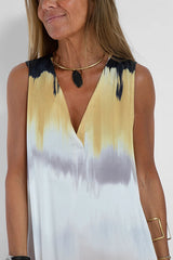 Make Them Proud Satin Tie-dye Print Relaxed Maxi Dress