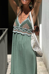 Vigo Boho Crochet Dress Holiday Dress