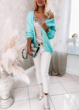 Turquoise Slouchy Cardigan